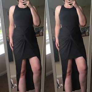 Never Worn FashionNova Aillse Maxi Dress in Black